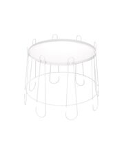 Стол журнальный Sheffilton SHT-CT6-2 артикул SHT-СЖ16 белый муар