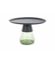 Стол журнальный SIGNAL TIFFANY B черный/зеленый, 70/43