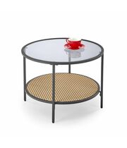 Стол журнальный HALMAR DAKOTA дымчатый/натуральный