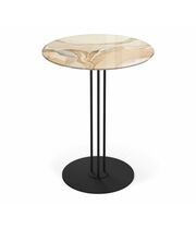 Стол журнальный Sheffilton SHT-CT55/H43 дымчатый топаз/черный муар