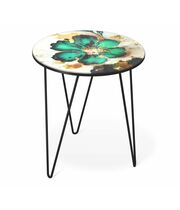 Стол журнальный Sheffilton SHT-CT27 малахитово-зеленый/черный муар