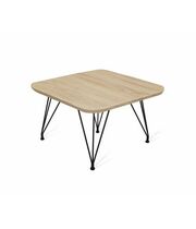 Стол журнальный Sheffilton SHT-TU29/H36/ЛДСП 60/60 артикул Сж-103 дуб сонома/черный муар