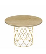 Стол журнальный Sheffilton SHT-TU49/TT 60 ЛДСП артикул Сж-121 золото/дуб песочный