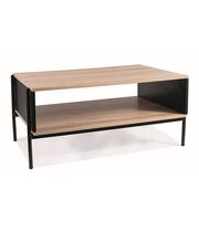 Стол журнальный SIGNAL KARINA A дуб/черный мат 90/60