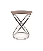 Стол журнальный SIGNAL EOS E орех/хром