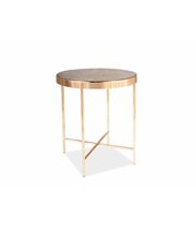 Стол журнальный SIGNAL FORTUNA C мраморный эффект/золотой