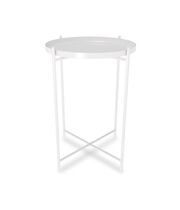 Стол журнальный Sheffilton SHT-CT8 артикул Сж-85 белый муар (+)