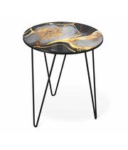 Стол журнальный Sheffilton SHT-CT27 черный алмаз/черный муар