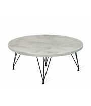 Стол журнальный Sheffilton SHT-TU29/H36/МДФ 80 артикул Сж-107 бетон светлый/черный муар