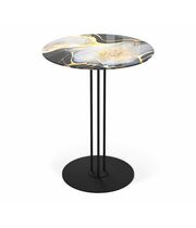 Стол журнальный Sheffilton SHT-CT55/H43 черный алмаз/черный муар