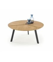 Стол журнальный HALMAR LUANA дуб золотой/черный, 86/40