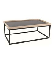 Стол журнальный SIGNAL LAGOS A дуб/черный 100/60