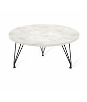 Стол журнальный Sheffilton SHT-TU29/H36/ЛДСП 60 артикул Сж-111 черный муар/хромикс белый