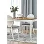 Стол обеденный HALMAR WINDSOR дуб темный/белый, 160-240/90/76