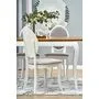 Стол обеденный HALMAR WINDSOR дуб темный/белый, 160-240/90/76