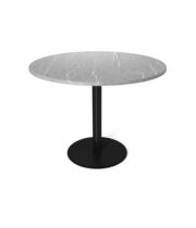 Стол Sheffilton SHT-TU43/TT 90 МДФ черный муар /серый мрамор