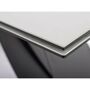 Стол обеденный SIGNAL WESTIN Ceramic Diamond Cream кремовый/черный мат, 160-240/90
