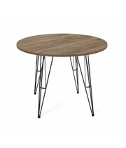 Стол Sheffilton SHT-TU10/90 ЛДСП артикул SHT-T187 черный муар/дуб галифакс табак