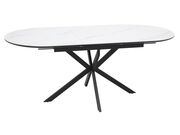 Стол обеденный SIGNAL GASTON Ceramic белый/че..