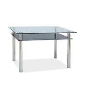 Стол обеденный SIGNAL MADRAS прозрачный/хром, 90/60