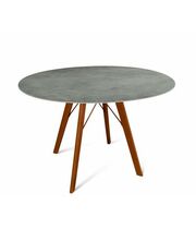 Стол Sheffilton SHT-TU9/TT21-6 100/75 керамика  светлый орех/гранитно-серый