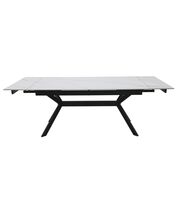 Стол обеденный SIGNAL IMPERIA белый/черный 180-240/90