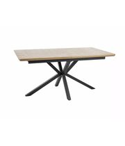 Стол обеденный SIGNAL LOGAN дуб/черный, 160-200/90