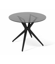Стол Sheffilton SHT-TU30/TT26 90 СТЕКЛО артикул SHT-T179 черный/дымчатый