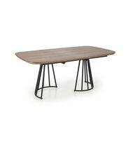 Стол обеденный HALMAR EVERTON ореховый/черный, 180-200/100/76