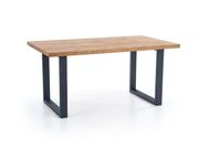 Стол обеденный HALMAR PEREZ дуб светлый/черны..