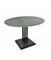 Стол Sheffilton SHT-TU6-BS2/TT21-6 100/75 керамика артикул SHT-T172 черный/гранитно-серый