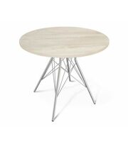 Стол Sheffilton SHT-T2/80 ЛДСП артикул SHT-Т16 хром лак/дуб беленый