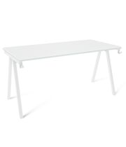 Стол Sheffilton SHT-TU64/TT 120/80 ЛДСП белый шагрень/белый