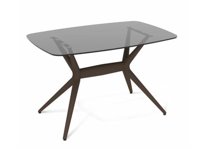 Стол Sheffilton SHT-TU30-2/TT26 118/7 стекло коричневый/дымчатый