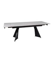 Стол обеденный SIGNAL LACONI белый/черный 160-220/90