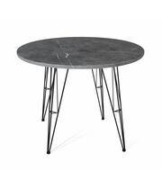 Стол Sheffilton SHT-TU10/90 МДФ артикул SHT-T154 черный/мрамор премиум