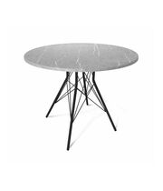 Стол Sheffilton SHT-TU2-1/ТТ 90 МДФ артикул SHT-T210 черный муар/серый мрамор