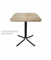 Стол Sheffilton SHT-TU7-1/60/60 ЛДСП черный (цинк)/дуб сонома