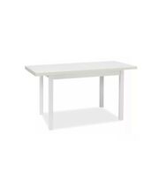 Стол обеденный SIGNAL ADAM белый мат/белый мат 120-160/68