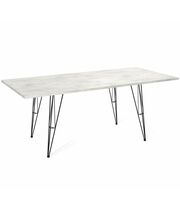 Стол Sheffilton SHT-TU10/TT 140/80 ЛДСП артикул SHT-T177 черный/хромикс белый