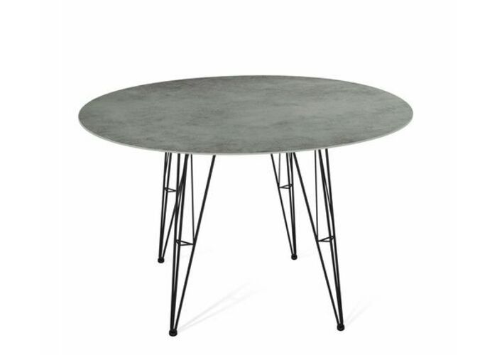 Стол Sheffilton SHT-TU10/TT21-6 100/75 керамика артикул SHT-Т168 черный/гранитно-серый