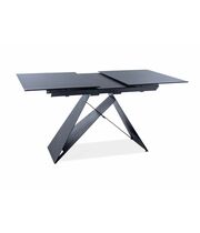 Стол обеденный SIGNAL WESTIN SG черный/черный мат, 120-160/80/76