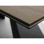 Стол обеденный SIGNAL WESTIN Ceramic Sabbia светло-коричневый/черный мат, 160-240/90