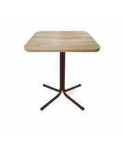 Стол Sheffilton SHT-TU7-1/60/60 ЛДСП коричневый муар/черный/дуб сонома