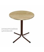 Стол Sheffilton SHT-TU7-1/60 ЛДСП корич.муар(цинк)/черный/дуб песочный