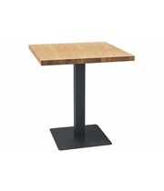 Стол обеденный SIGNAL PURO дуб/черный, 80/80