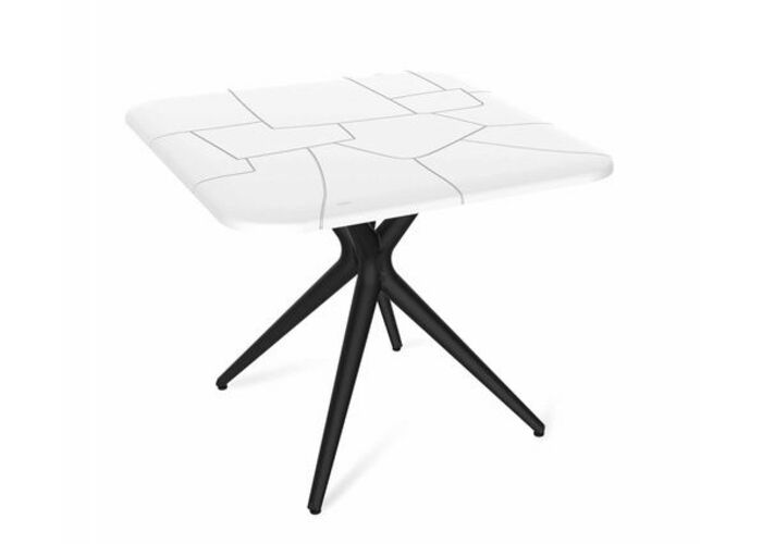 Стол Sheffilton SHT-TU30/TT30 83/83 артикул SHT-СП01 белый/черный