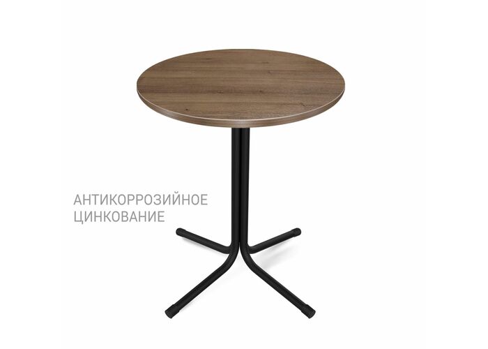 Стол Sheffilton SHT-TU7-1/70 МДФ черный (цинк)/орех светлый