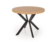 Стол обеденный HALMAR PERONI дуб золотой/черн..