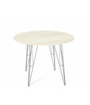 Стол Sheffilton SHT-TU10/TT21-6 90 керамика  хром лак/песчаное облако